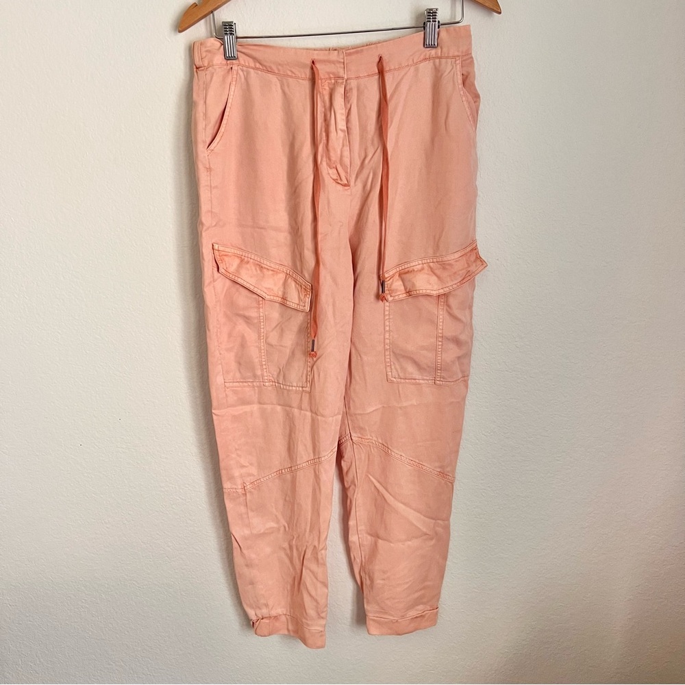 Young Fabulous & Broke Salmon Pink Cargo Pants Sz L NWOT
